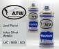Preview: Land-Rover, Indus Silver Metallic, 1AC / MEN / 863: 400ml Sprühdose + 400ml Klarlack - Set, von ATW Autoteile West.